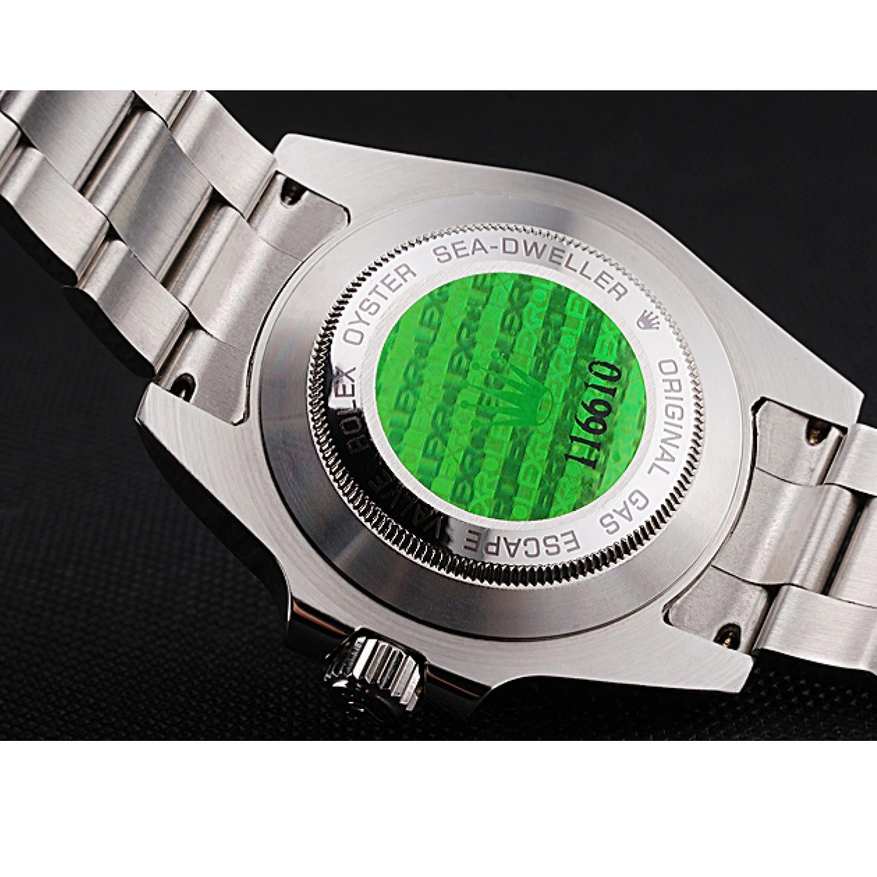 Aaa replica watch Rolex Stainless Case Steel Bracelet Sky Black 622837 Dwellerr Dial And 0821